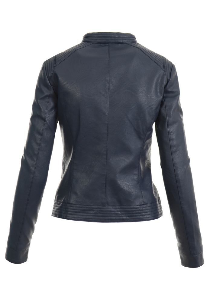 Damska Kurtka Ramoneska Granatowa