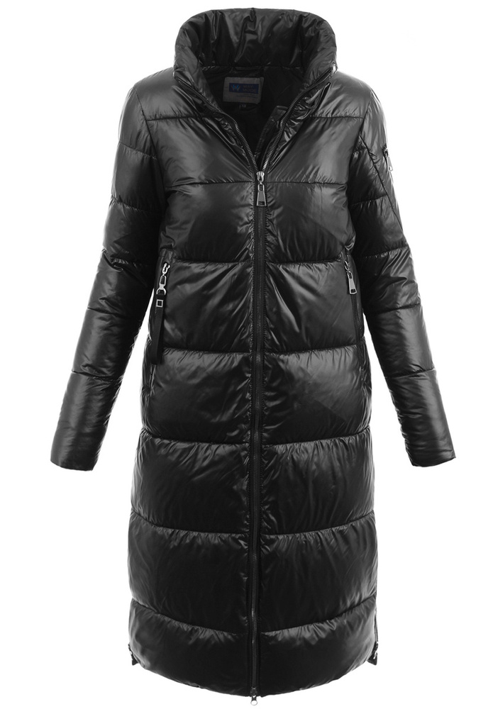 Damska Zimowa Ortalionowa Kurtka Czarna