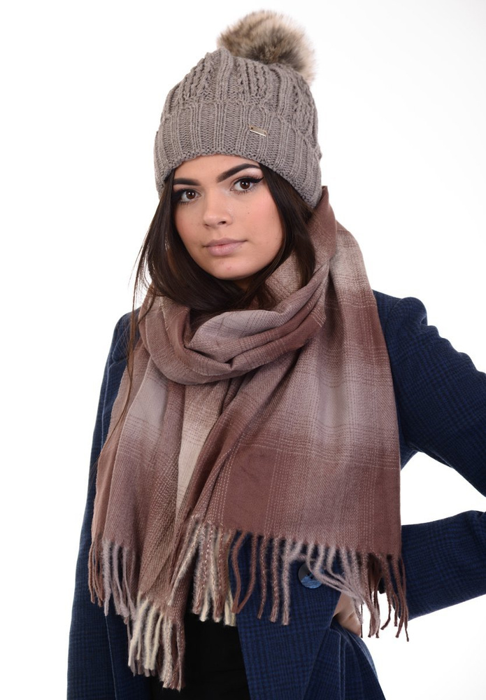 Damska Czapka Brązowa