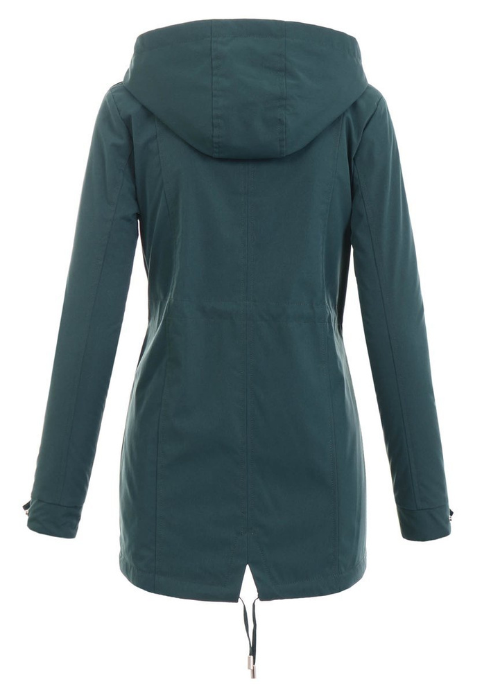 Damska Parka Wiosenna Zielona
