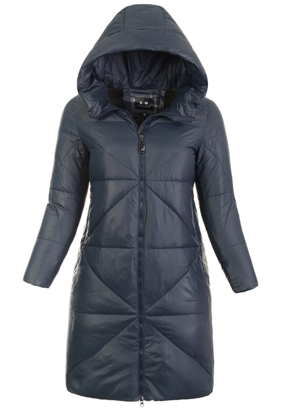 Damska Zimowa Ortalionowa Kurtka Granatowa