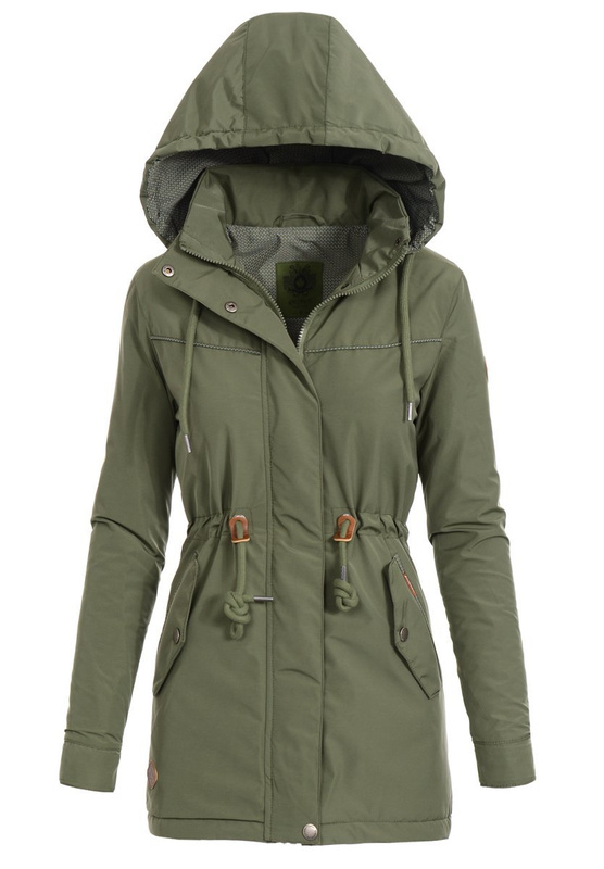 Kurtka Parka Wiosenna ZIelona