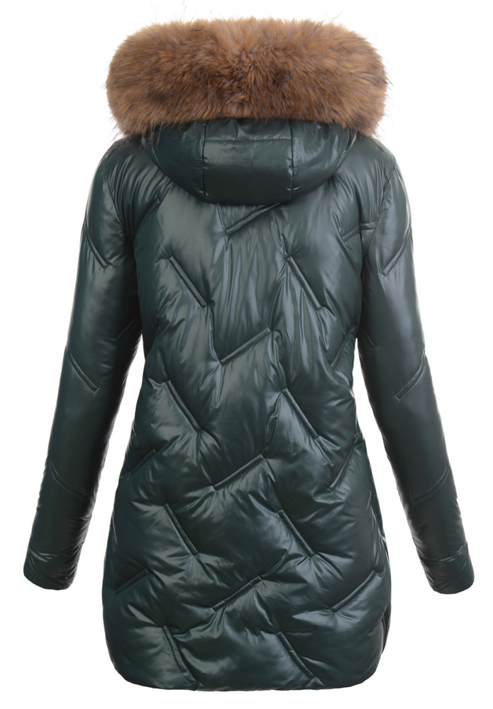 Damska Kurtka Zimowa Zielona