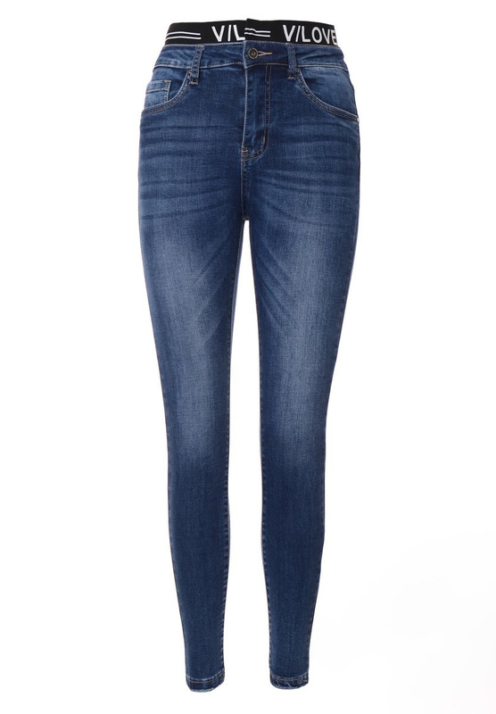 Damskie Spodnie Granatowe