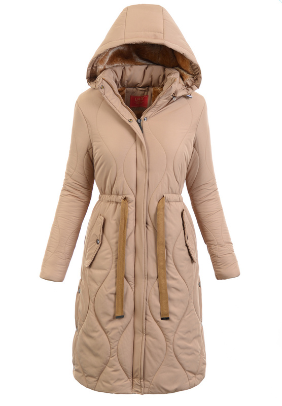 Damska Zimowa Kurtka Beżowa