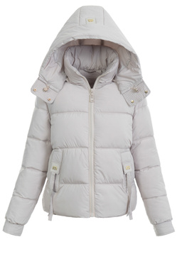 Damska Kurtka Zimowa Beżowa
