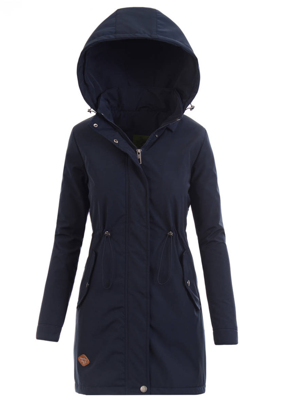 Kurtka Parka Wiosenna Granat