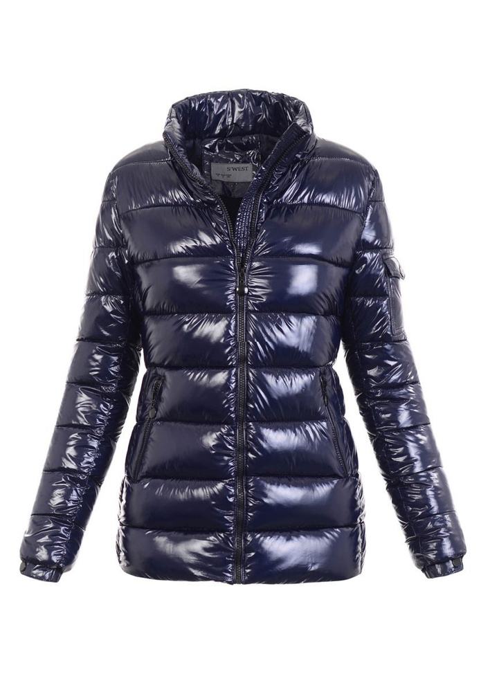 Damska Zimowa Kurtka Granatowa