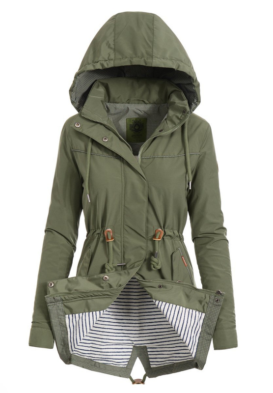Kurtka Parka Wiosenna ZIelona