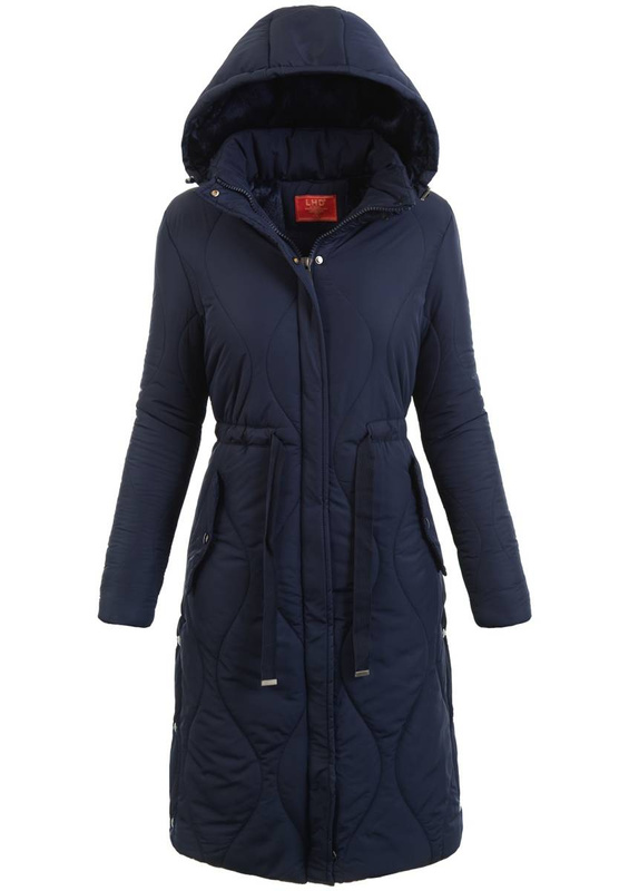 Damska Zimowa Kurtka Granatowa