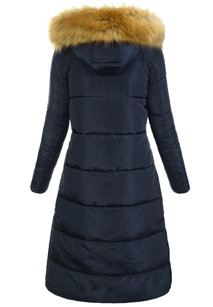 Damska Zimowa Ortalionowa Kurtka Granatowa