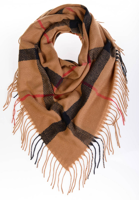 Damska Chusta Brązowa