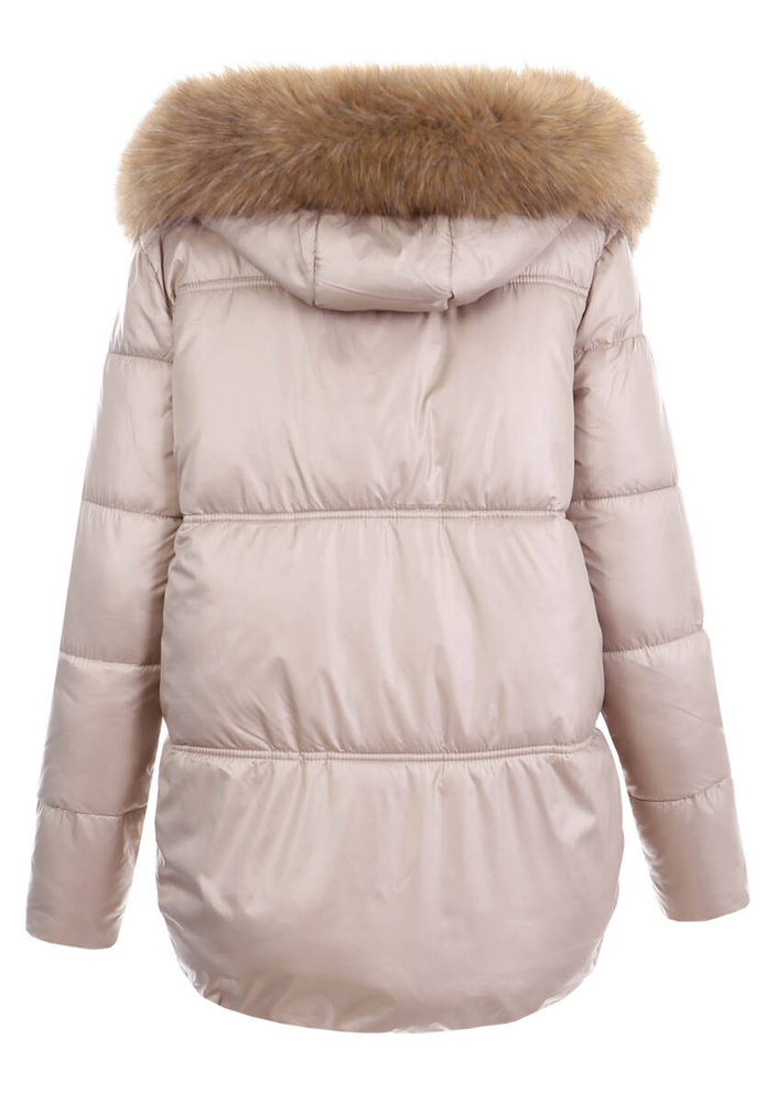 Damska Zimowa Ortalionowa Kurtka Cappuccino