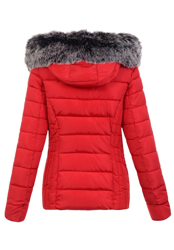 Damska Zimowa Kurtka Czerwona