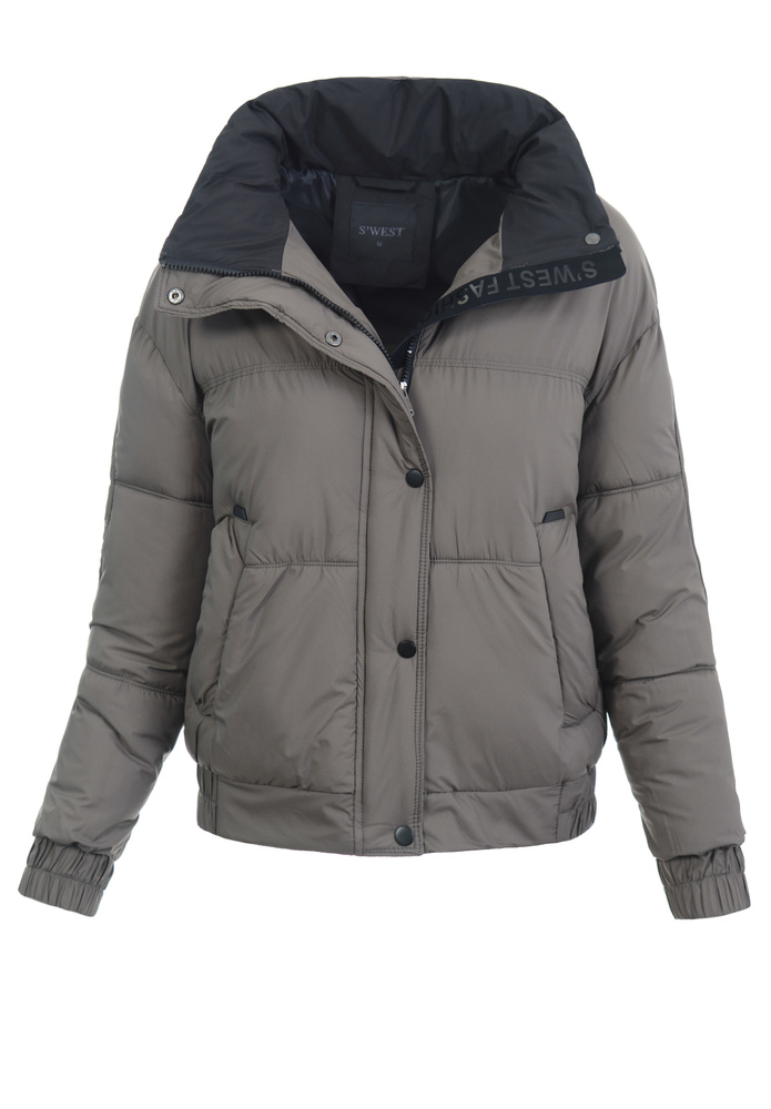 Damska Kurtka Zimowa Brązowa