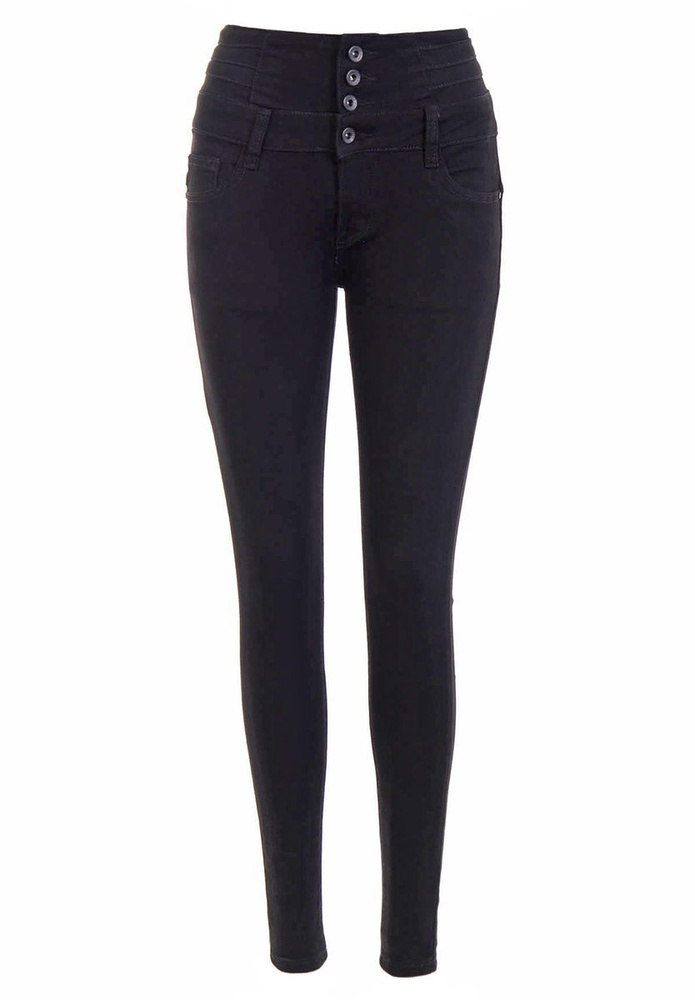 Damskie Spodnie Jeansowe Czarne
