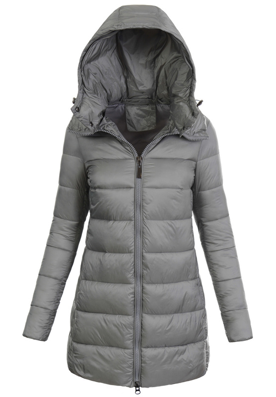 Damska Kurtka Zimowa Szara