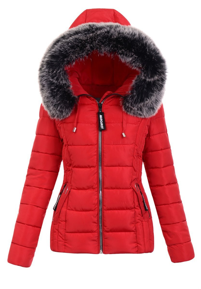 Damska Zimowa Kurtka Czerwona