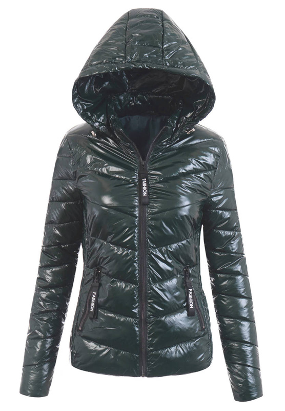 Damska Wiosenno- Jesienna Kurtka Roksana Zielona