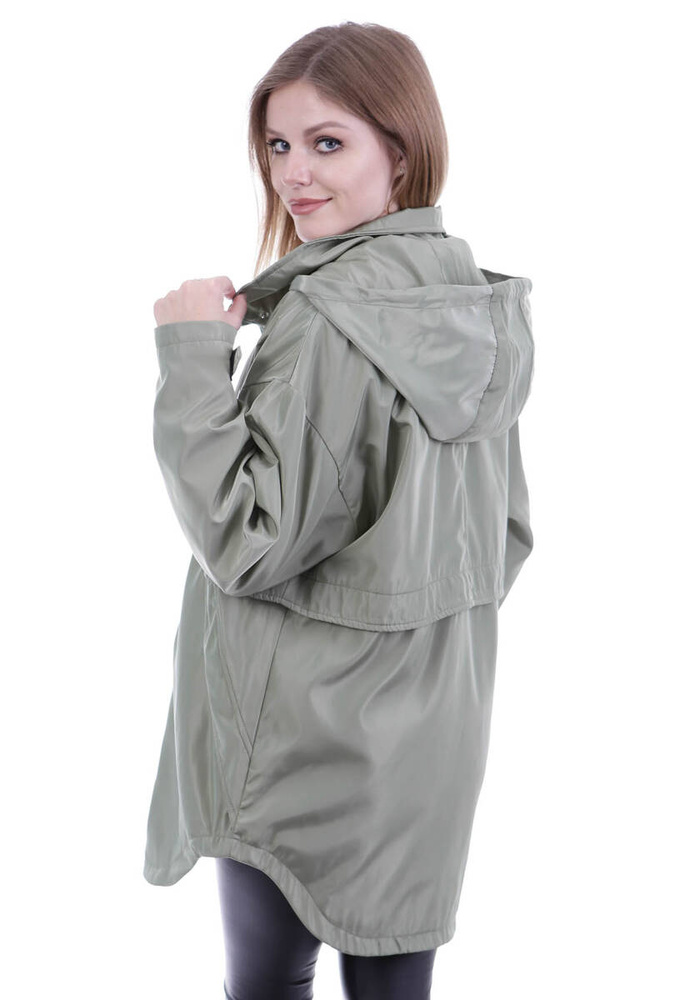 Kurtka Parka Wiosenna Zielona