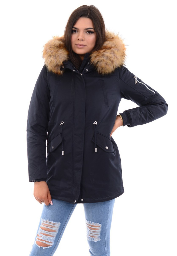 Parka Zimowa 2w1 Sylwia Granatowa