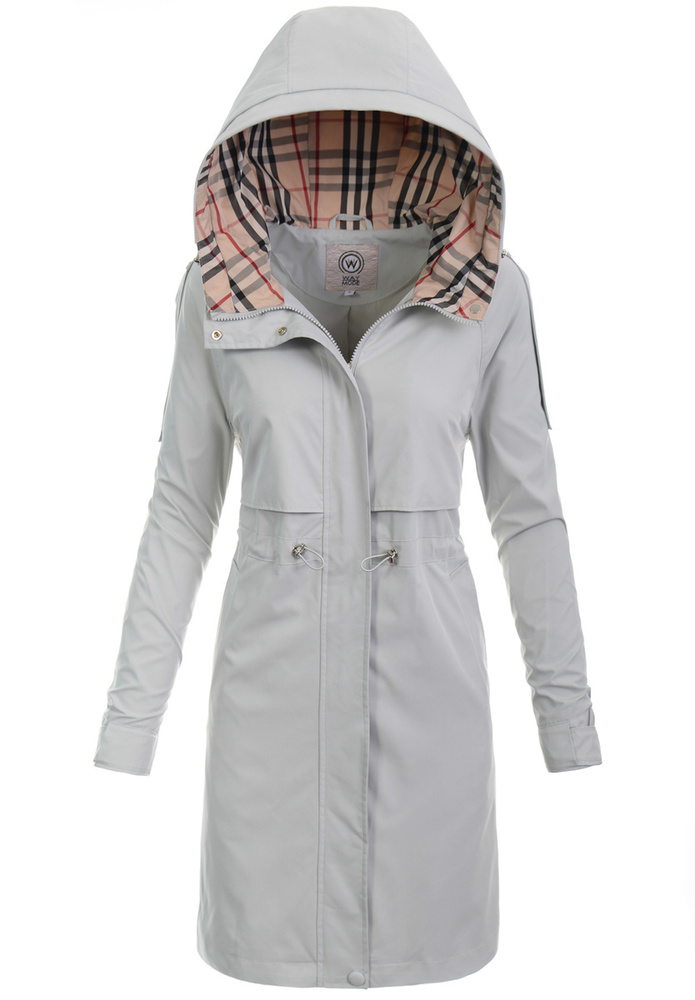 Kurtka Parka Wiosenna Szara