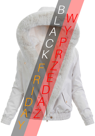 Damska Kurtka Zimowa Ecru