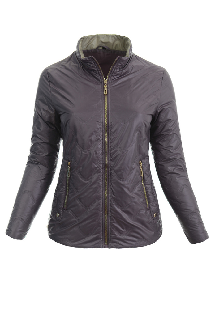 Kurtka Parka Wiosenna Fioletowa