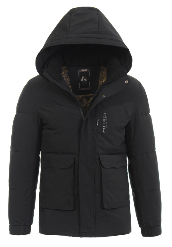 Męska Zimowa Kurtka Czarna