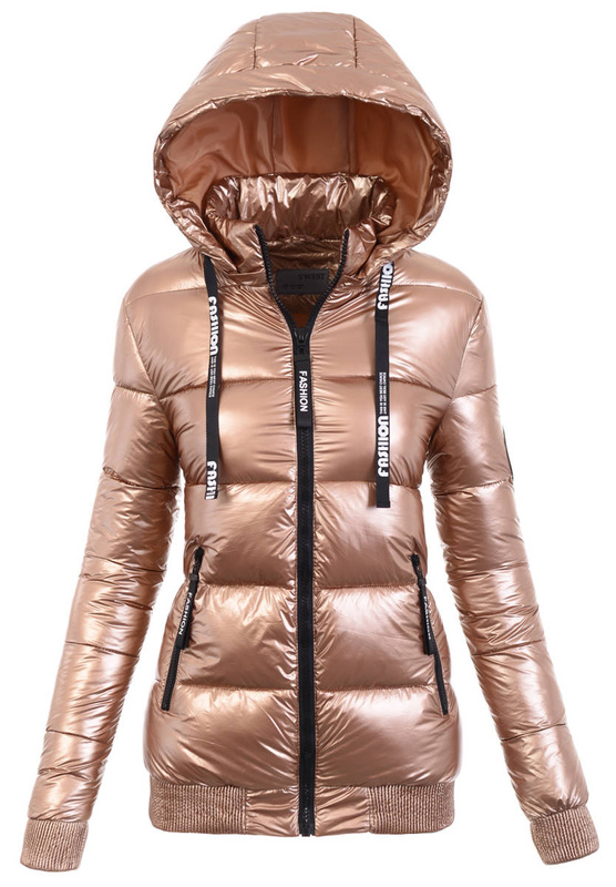 Damska Zimowa Kurtka Złota