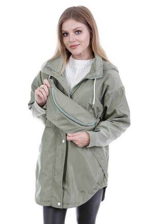 Kurtka Parka Wiosenna Zielona
