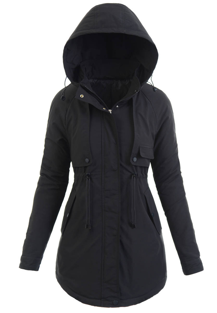 Kurtka Parka Wiosenna Czarna