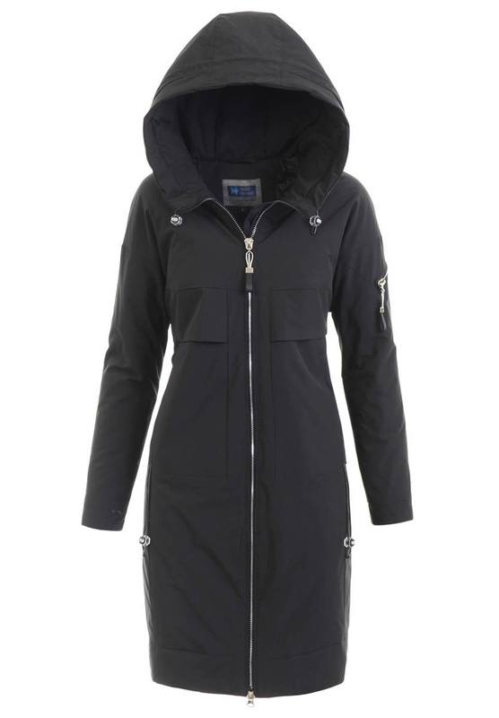 Kurtka Parka Wiosenna Czarna