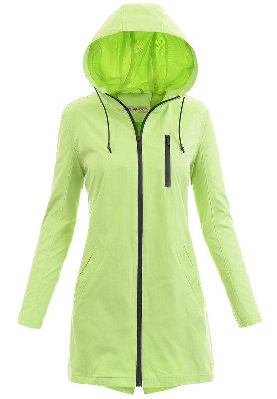 Kurtka Parka Wiosenna Limonkowa