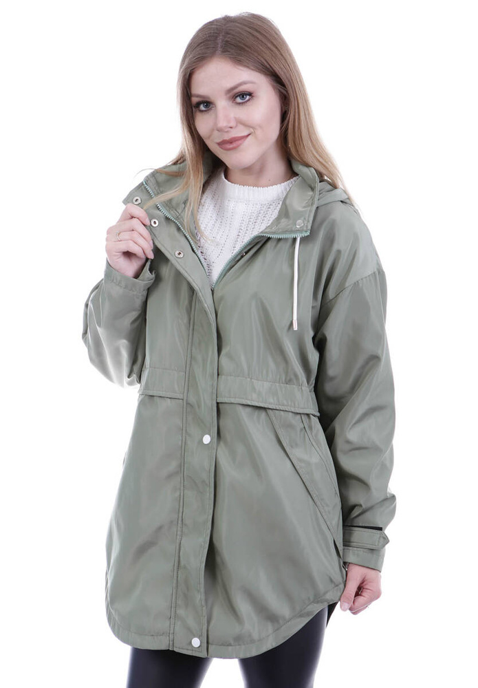 Kurtka Parka Wiosenna Zielona