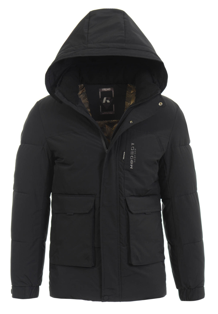 Męska Zimowa Kurtka Czarna
