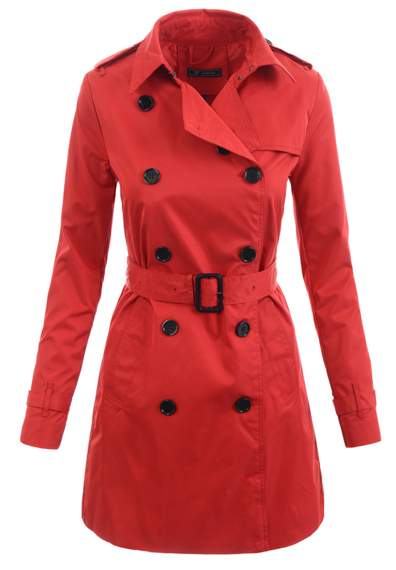 Kurtka Parka Wiosenna Czerwona