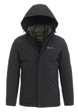 Męska Zimowa Kurtka Czarna