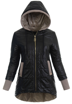 Kurtka Parka Wiosenna Czarna