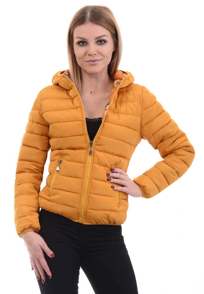 Dwustronna Kurtka Przejściowa Żółta