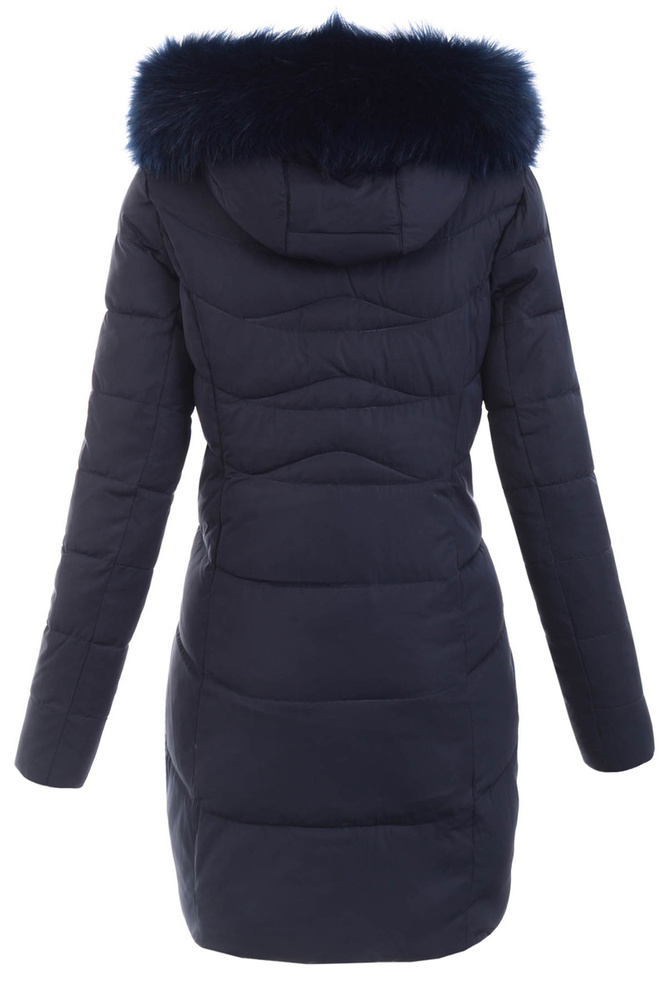 Damska Zimowa Ortalion Kurtka Granatowa