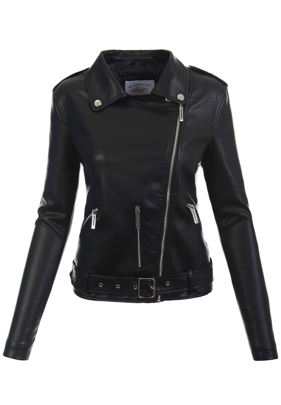 Damska Kurtka Ramoneska Czarna