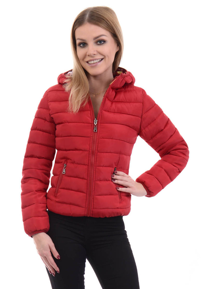 Dwustronna Kurtka Przejściowa Czerwona