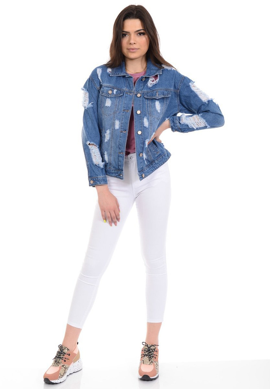 Damska Kurtka  Jeansowa Wiosenna