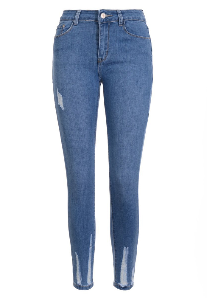 Damskie Spodnie Jeansowe Niebieskie