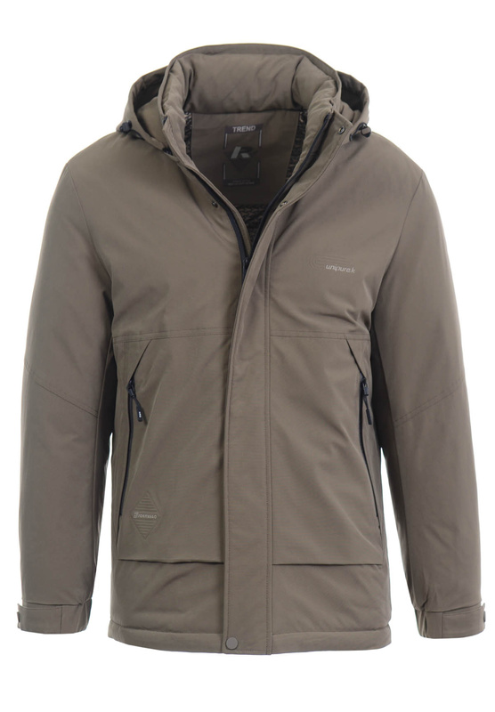 Męska Zimowa Kurtka Brązowa