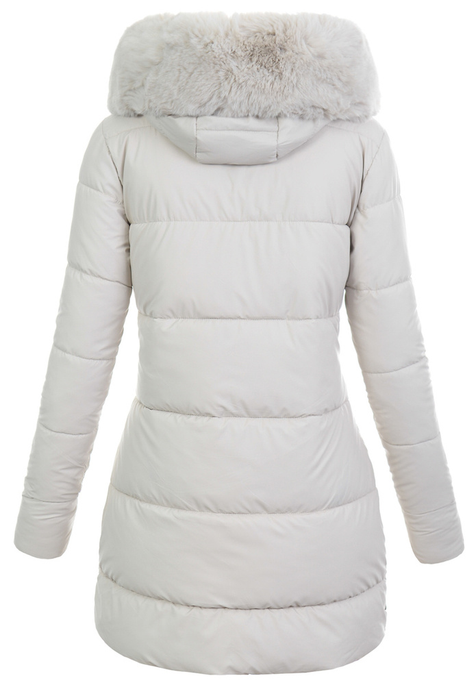 Damska Kurtka Zimowa Ecru
