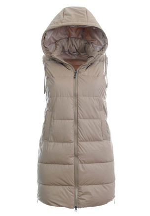 Damska Kamizelka Bezrękawnik Cappuccino