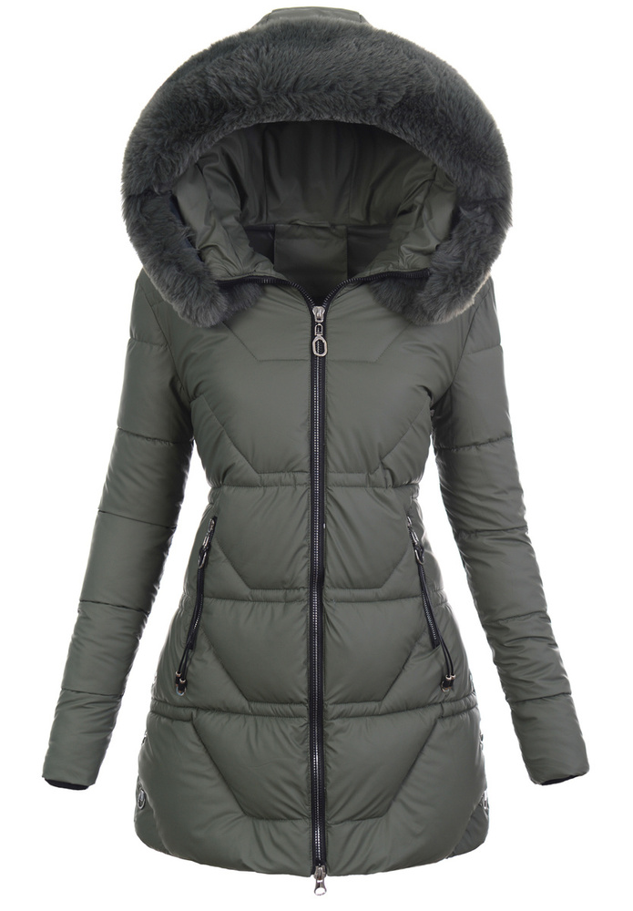 Damska Kurtka Zimowa Zielona