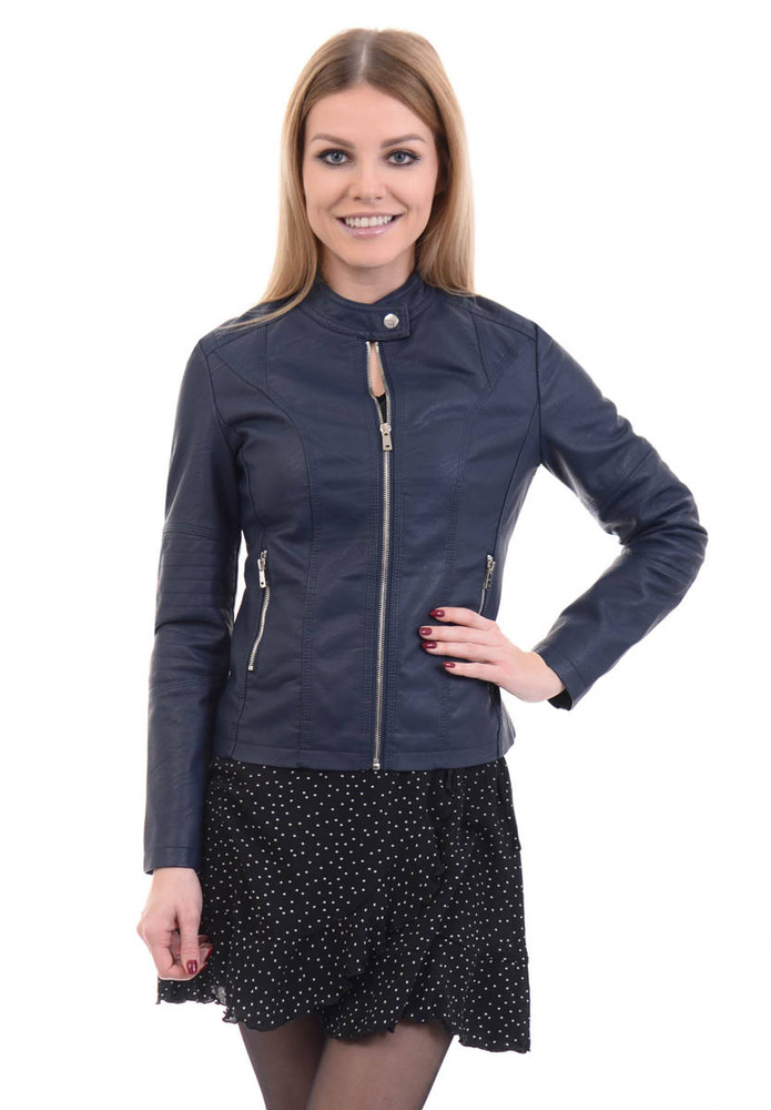 Damska Kurtka Ramoneska Czerwona